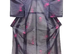 紗花模様織り出し着物